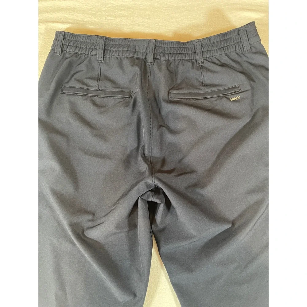 Marc New York Mens Performance Tech Pants Navy Blue Stretch 34/29 Travel Chino